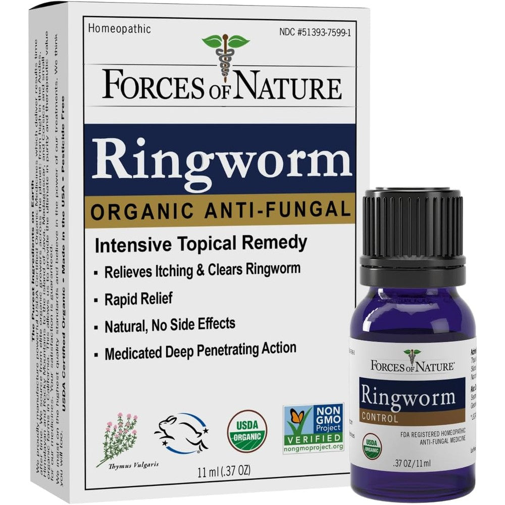Forces of Nature Ringworm Treatment front view organic antifungal medicine