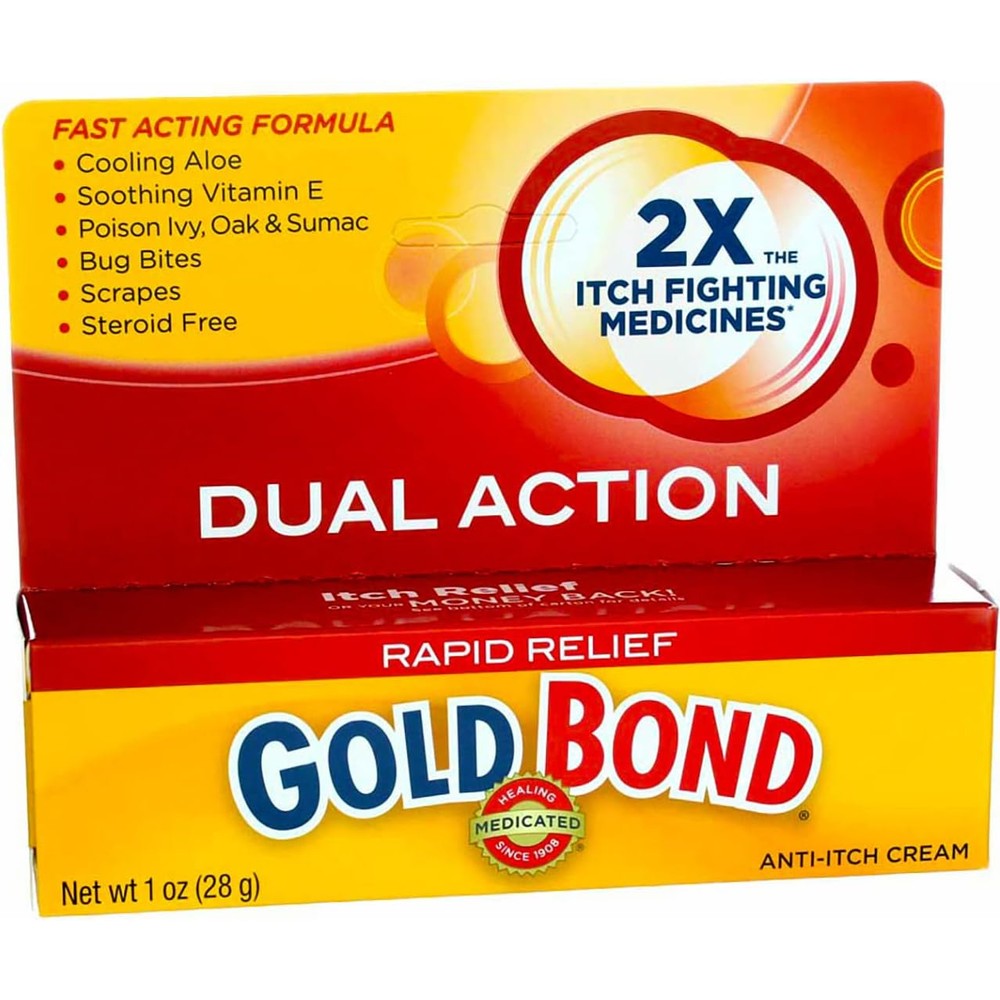 Gold Bond Rapid Itch Relief Maximum Strength Cream 3 Pack front view