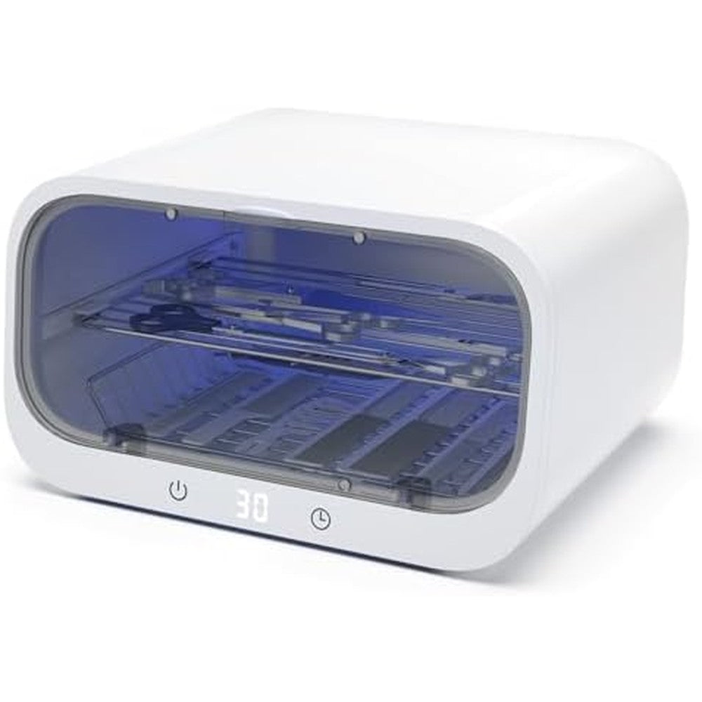King And Duke 12 Liter UV sterilizer cabinet front view for salon use.
