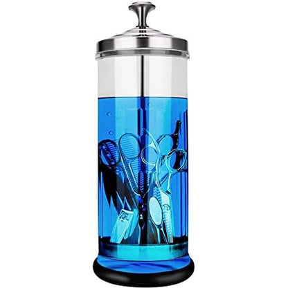 Iebarber Disinfectant Sterilizer Jar front view for salon tools