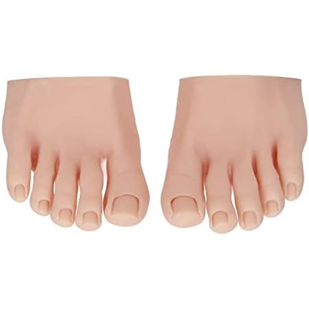 Estink nail art training silicone foot model front view