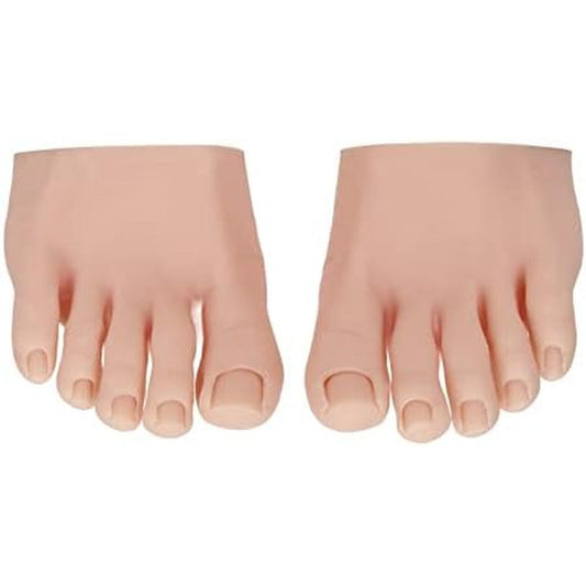 Estink nail art training silicone foot model front view