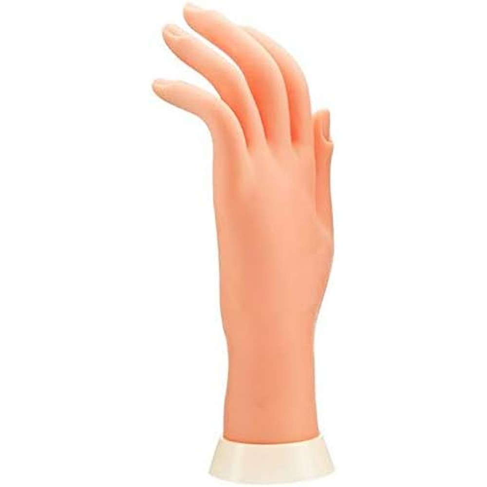 Lassum soft plastic mannequin hand for nail art training front view