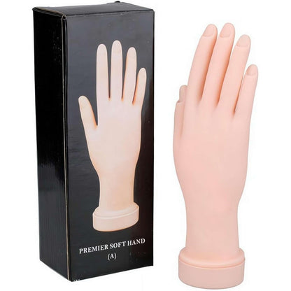 Generic practice hand for acrylic nails front view