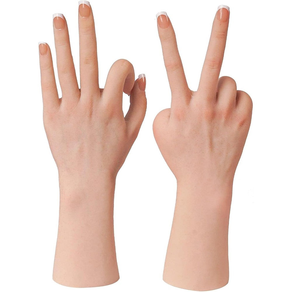 Kumiho realistic silicone female hand model left side view