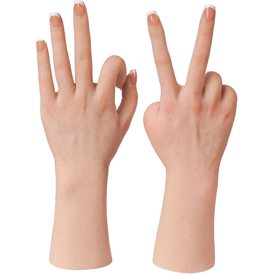 Kumiho realistic silicone female hand model left side view