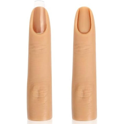 Giantree silicone practice fingers for acrylic nails front view