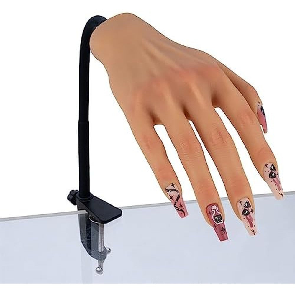KnowU silicone practice hand for acrylic nails front view