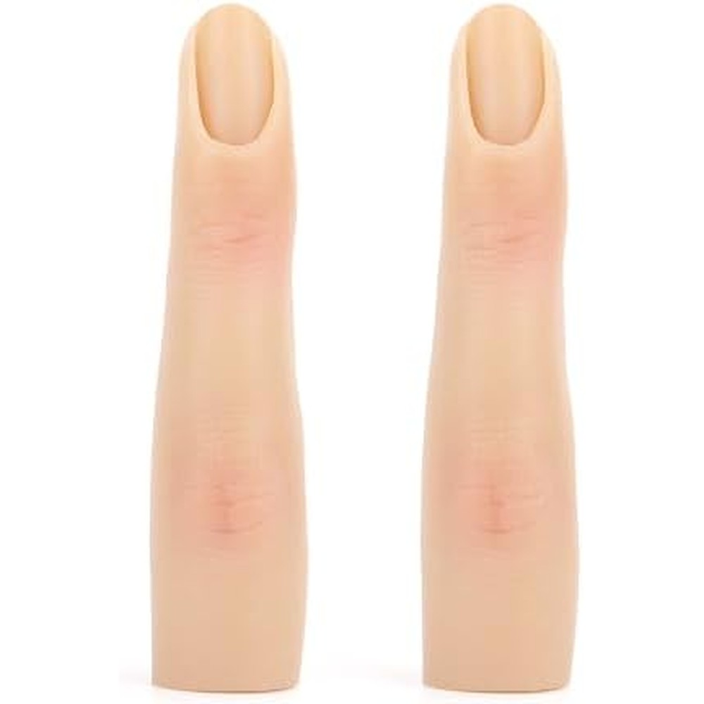 Yokilly silicone practice fingers for acrylic nail art front view