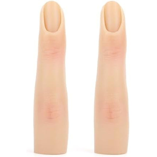 Yokilly silicone practice fingers for acrylic nail art front view