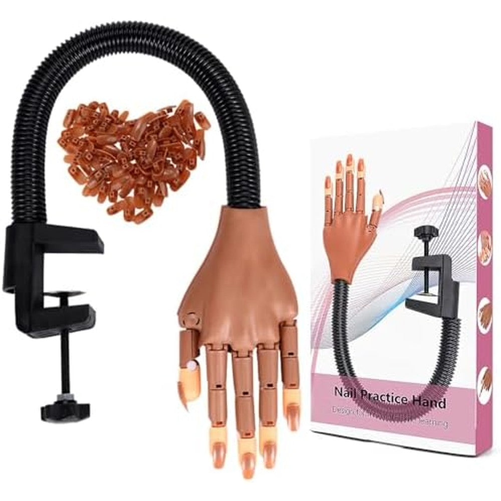 Hirido professional acrylic nail practice hand front view