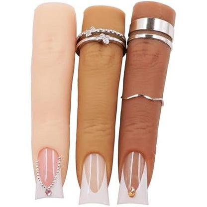 Naughtology silicon fake fingers set with three skin tones