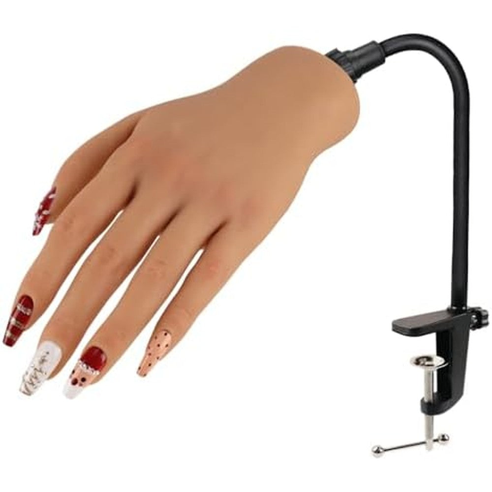 KnowU nail practice training hand front view with stand