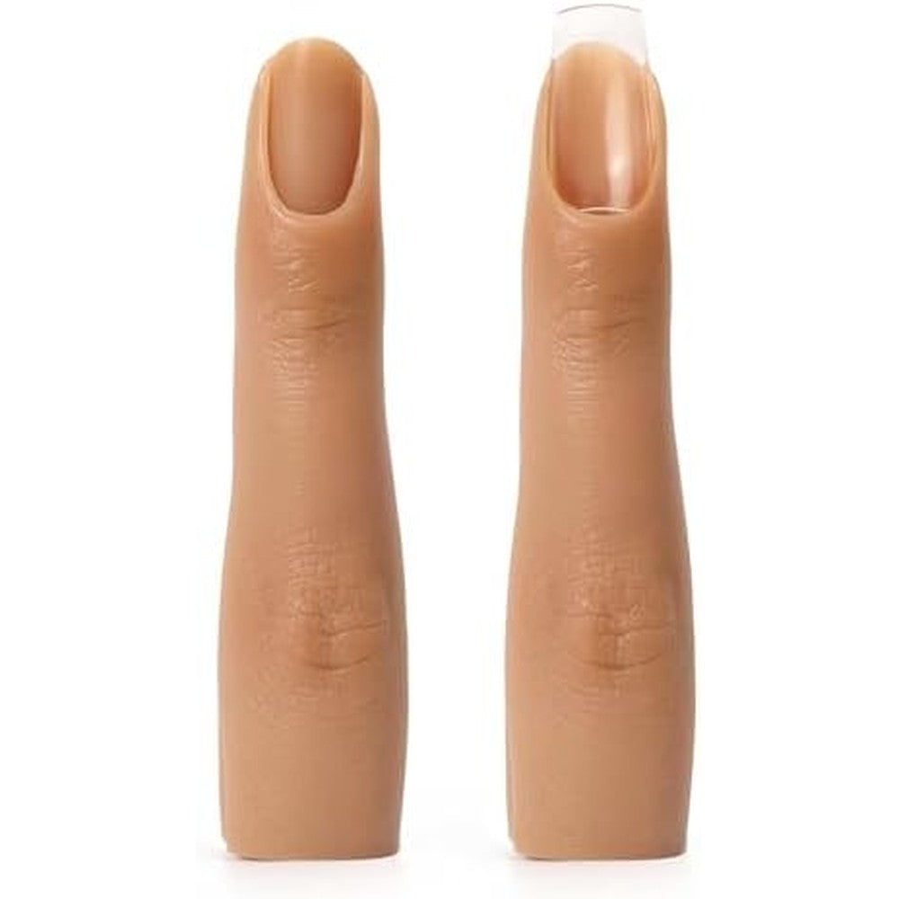 Deciniee silicone practice fingers for acrylic nails front view