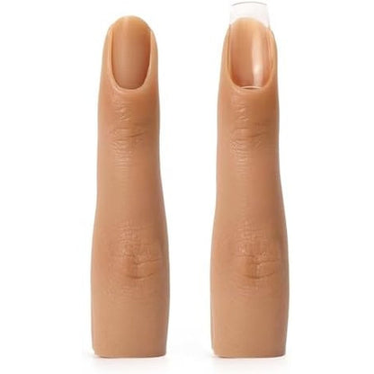 Deciniee silicone practice fingers for acrylic nails front view