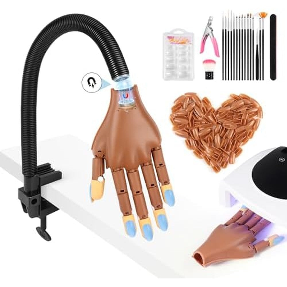 Ipetboom magnetic practice hand for acrylic nails front view