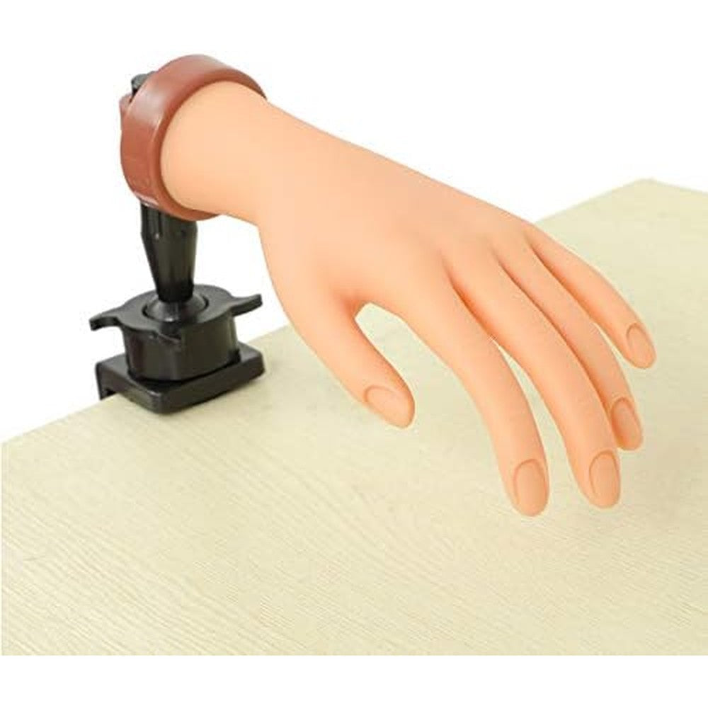 Fu Shen practice hand for acrylic nails front view