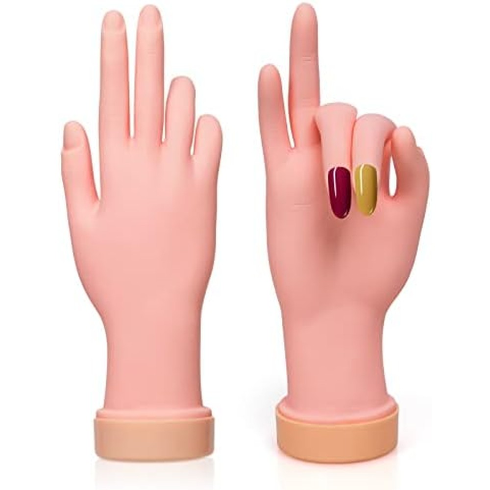 Krofaue 2 pack practice hands front view for nail art