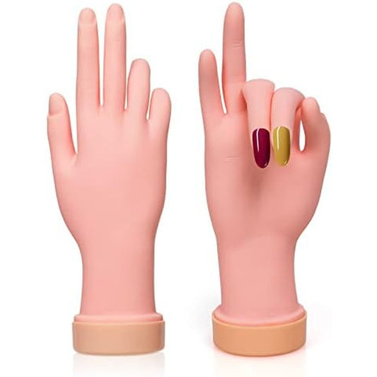 Krofaue 2 pack practice hands front view for nail art
