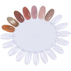 Worutuk 20 pieces nail swatches wheels set front view
