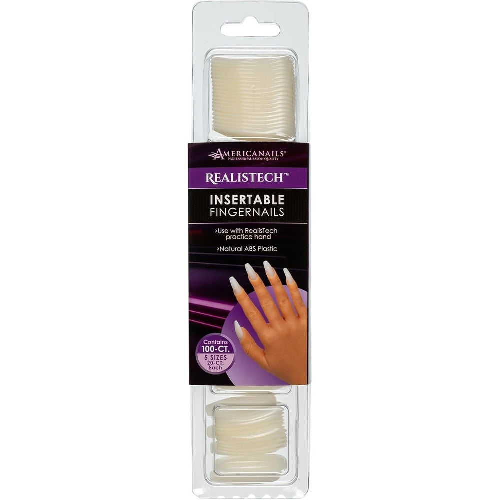Americanails RealisTech insertable fingernails 100 count front view