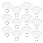 Hedume 600 Tips Clear Nail Swatches Sticks With Metal Screw Split Ring Holder For Professional Nail Art Display And Home DIY Polish Organization - Image 1