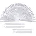 Btyms 200 pieces clear square nail tips front view