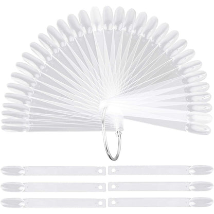LoveBB 200 Pcs Transparent Nail Swatch Sticks front view