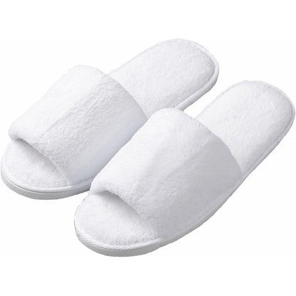 KHC-KHF velvet open toe spa slippers front view pack of five
