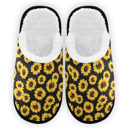 Umidedor sunflower memory foam indoor slippers front view