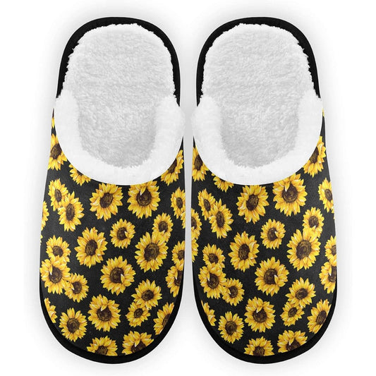 Umidedor sunflower memory foam indoor slippers front view
