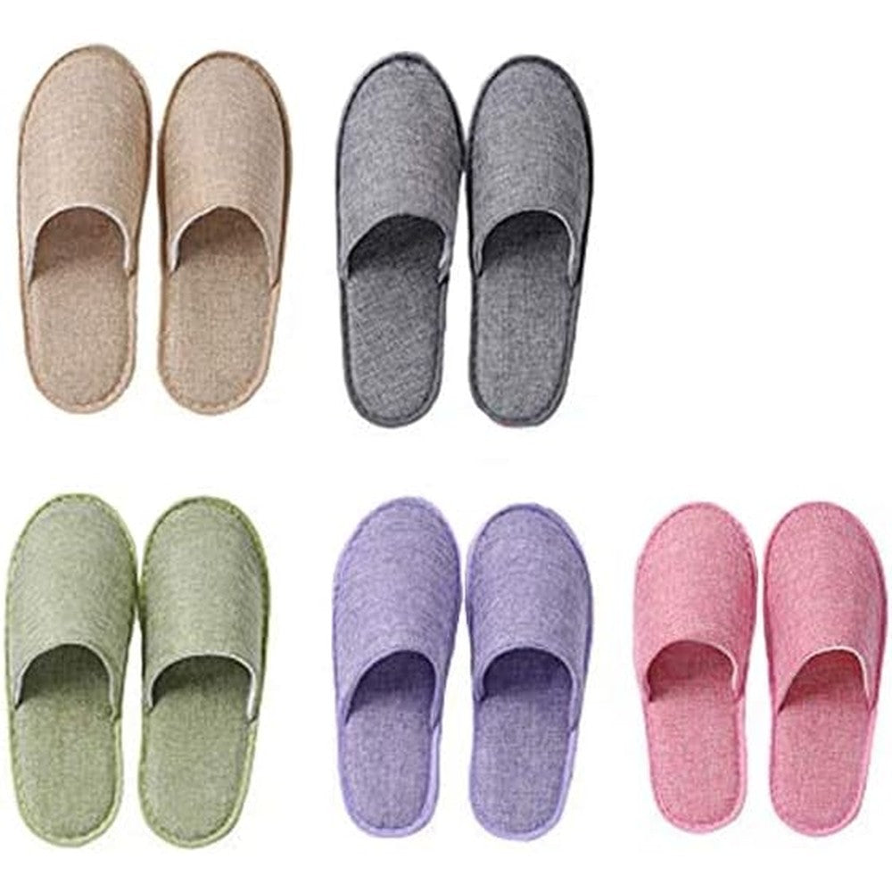 Uilb guest disposable slippers front view multi-color pack