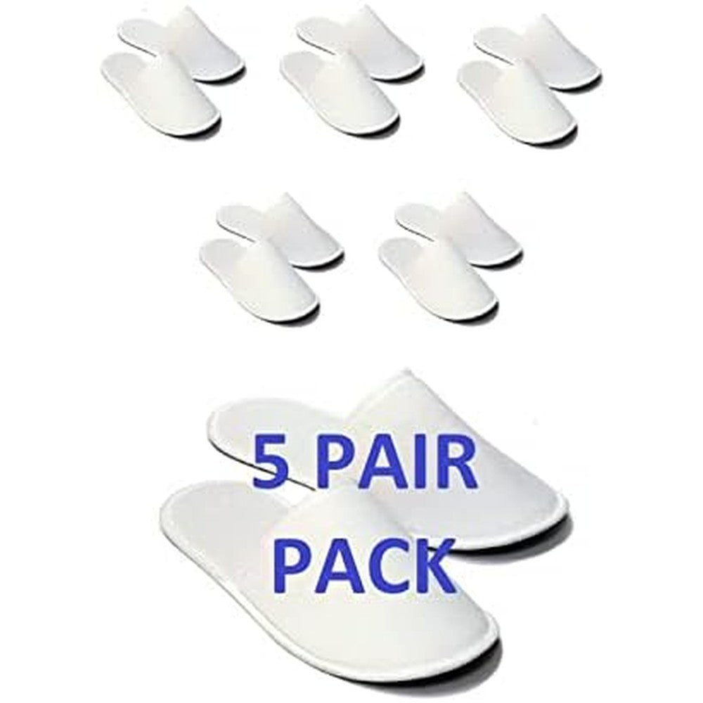 Chochili fabric packed disposable hotel slippers front view premium guest footwear