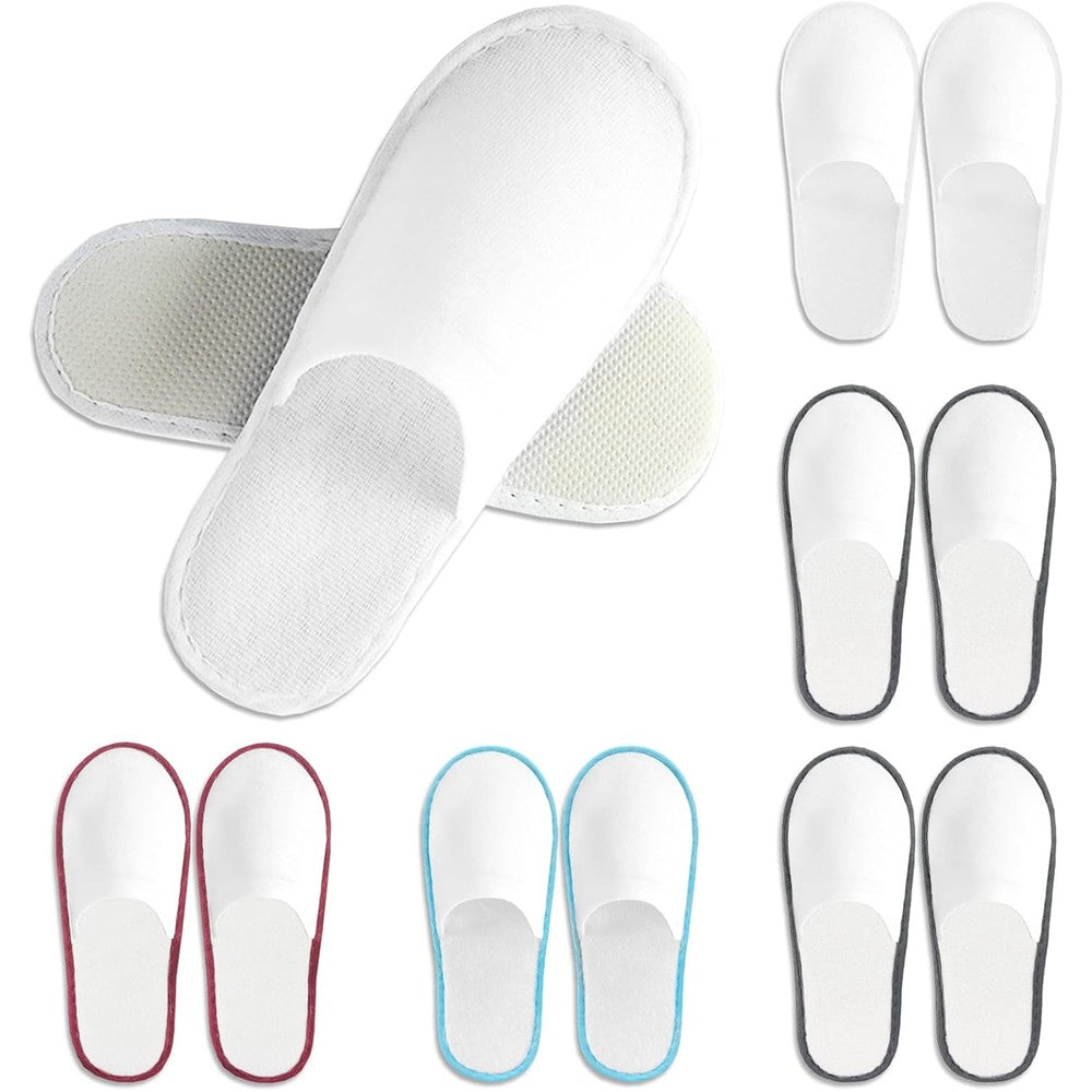 CarryEpic disposable guest slippers front view for indoor use