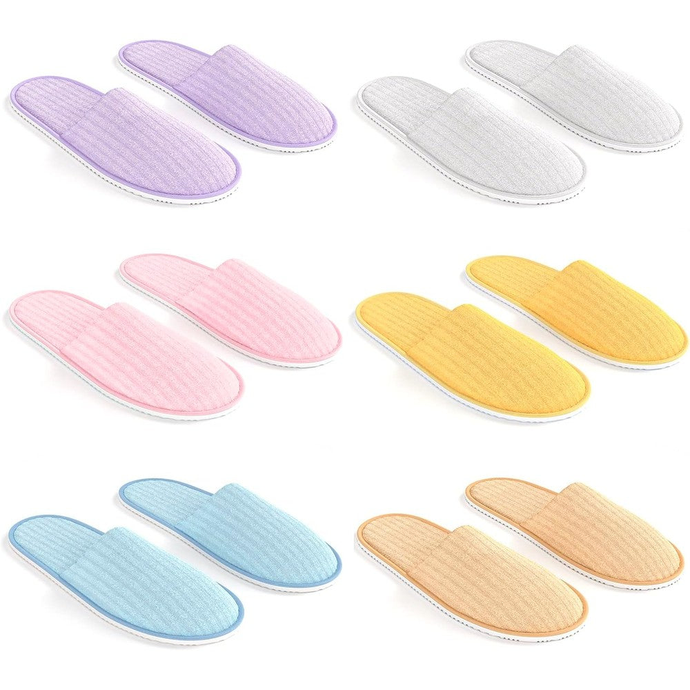 Maeline spa slippers front view with non-slip texture