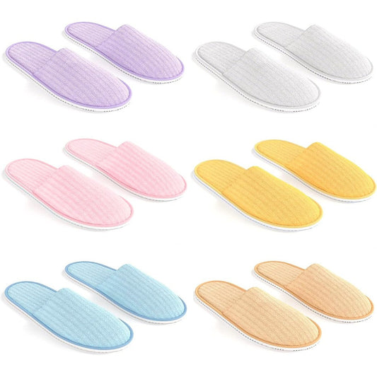 Maeline spa slippers front view with non-slip texture
