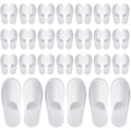 Juvale disposable slippers front view showing white closed toe design