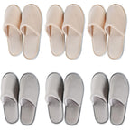 Ostadarra spa slippers front view of beige and gray pairs