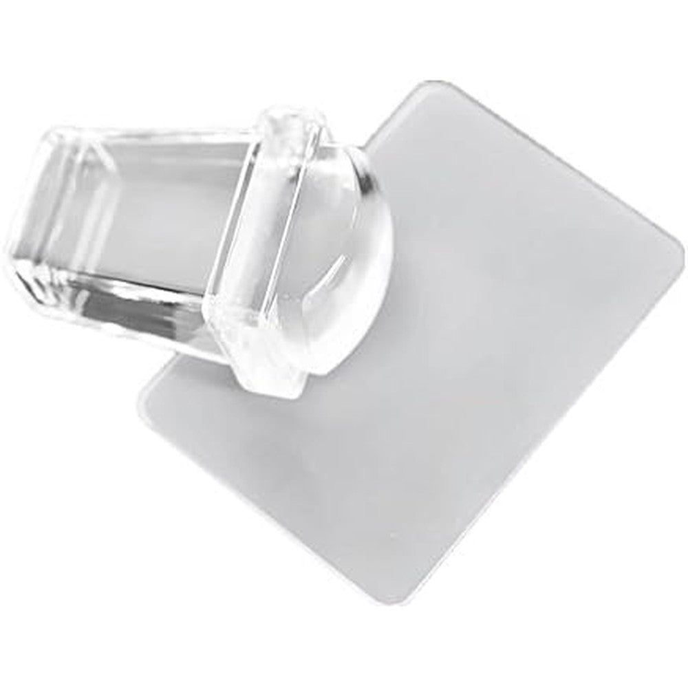 Yueton clear jelly silicone nail art stamper and scraper kit