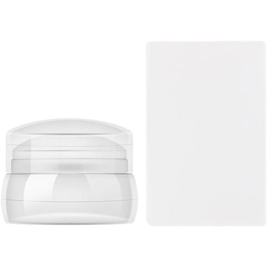 Bs Agency Nail Art Stamper Kit with clear silicone head and scraper