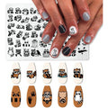 Generic Raccoon Animal Series Nail Art Stamping Plate front view