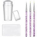Kayzon nail stamper and brush kit front view