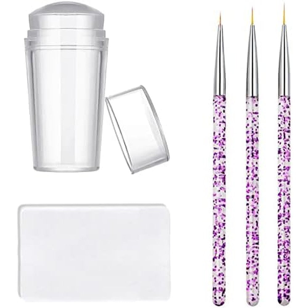 Kayzon nail stamper and brush kit front view