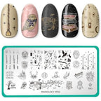 Maniology Bewitched Wizards Welcome nail stamping plate front view