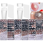 ASVNRES 10 piece nail stamp template kit with tools