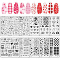 Whaline Valentine's Day nail art stamping plate kit front view