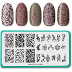 Maniology Antique Swirls M396 nail stamping plate front view