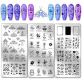 PH PandaHall 3 pieces tarot nail art stamping plate set front view