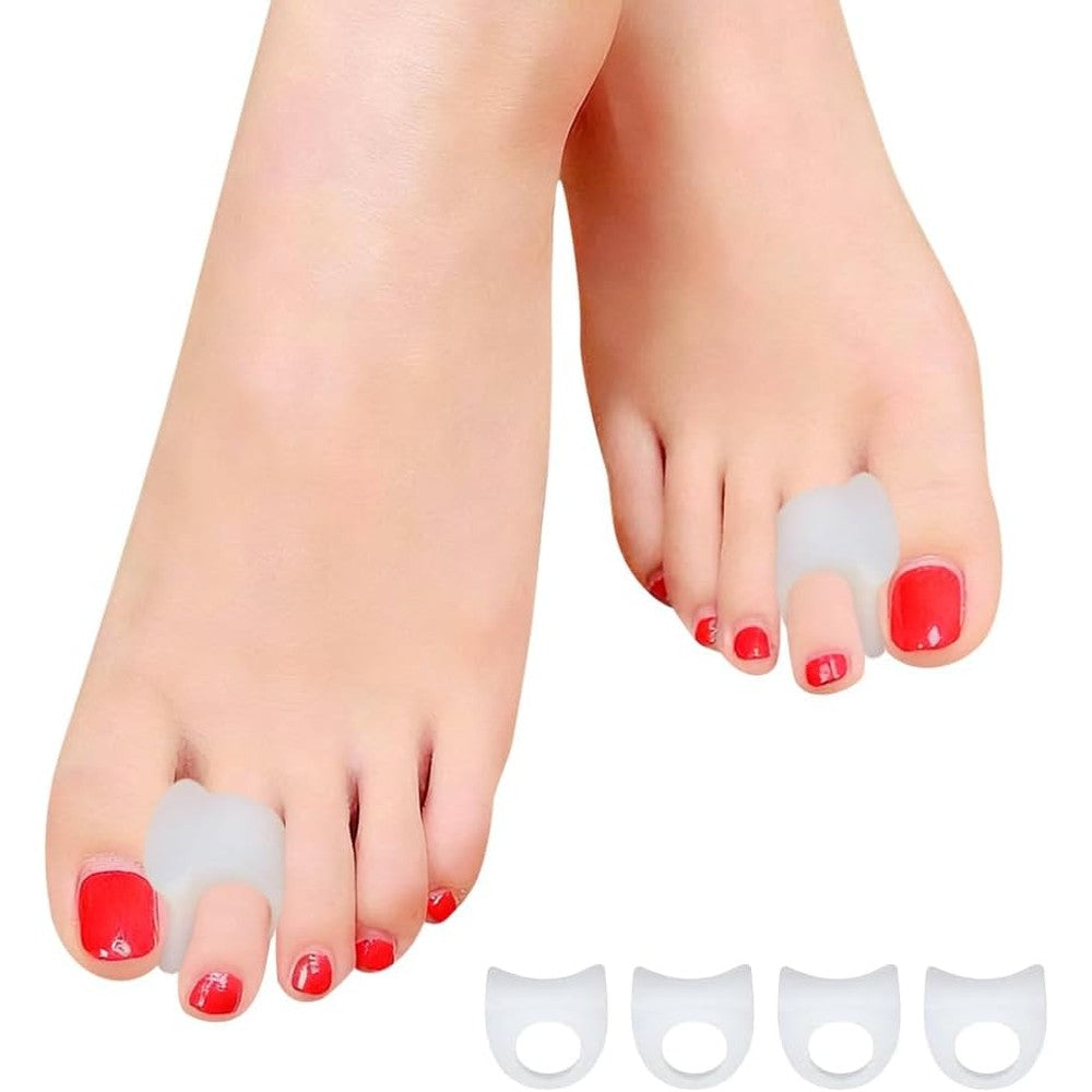 ZenToes gel toe separators 4 pack white front view