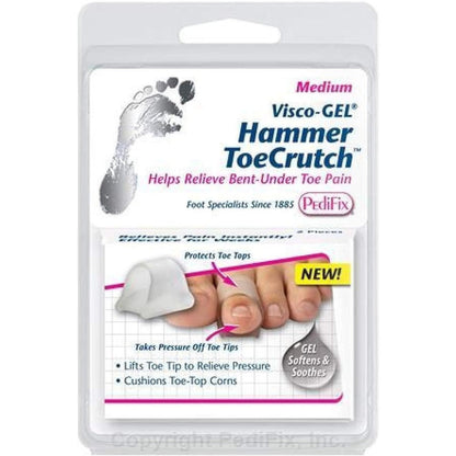 Pedifix Visco Gel Hammer Toe Crutch front view of gel support